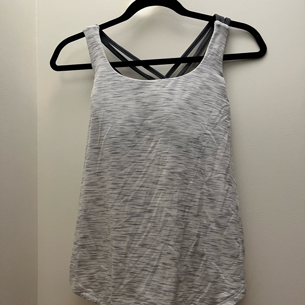 Gray Lululemon Athletic Tank Top